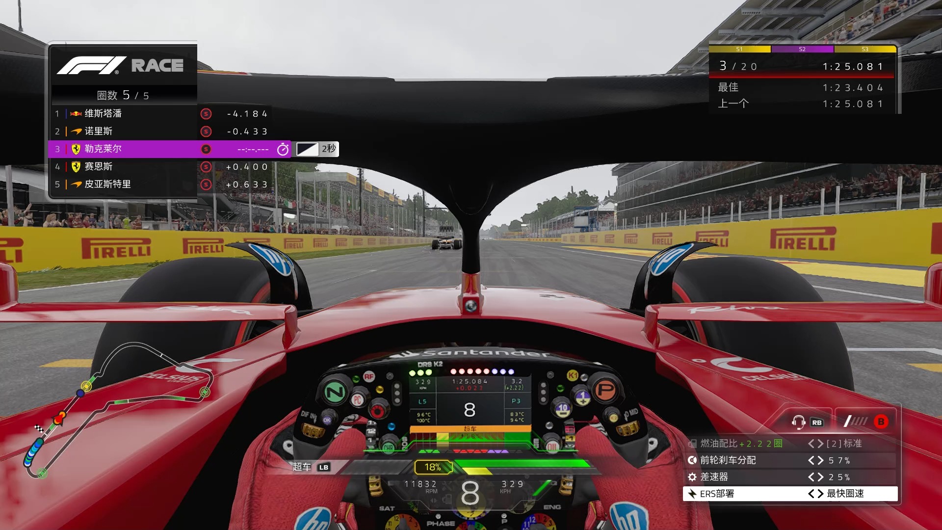 迈凯伦鏖战法拉利，勒克莱尔惊艳四座